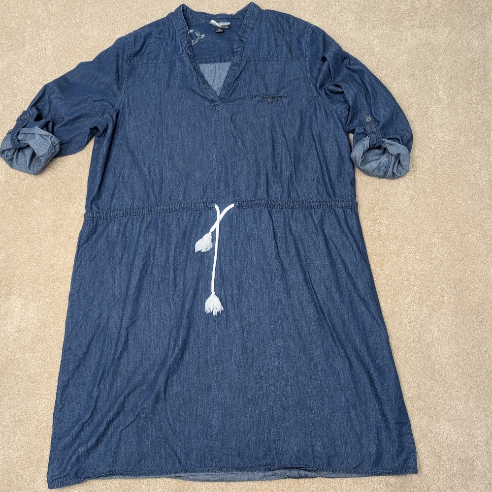 Allison Brittney Women's Light weight Denim Dress
